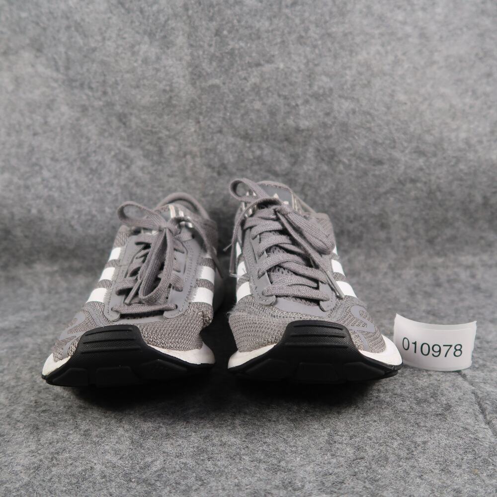 Adidas Shoes Youth 5 Sneakers Athletic Trainers Swift Run Walk Grey White Sport - Picture 2 of 12